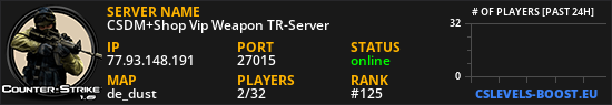 CSDM+Shop Vip Weapon TR-Server