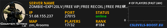 ZOMBIE+EXP120LV|FREE ViP|FREE RECOIL|FREE PREMIUM| <~ We.Are.Games~>