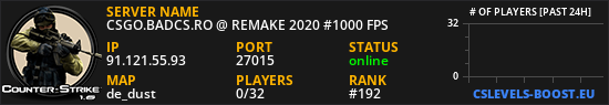 CSGO.BADCS.RO @ REMAKE 2020 #1000 FPS