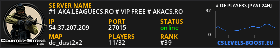#1 AKA.LEAGUECS.RO # VIP FREE # AKACS.RO